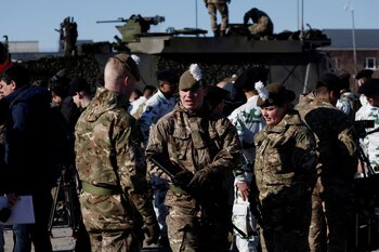 British soldiers, who serve as