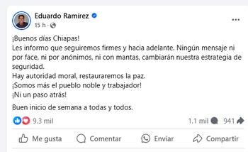 El gobernador de Chiapas, Eduardo
