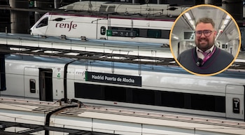 Trenes aparcados en Atocha (Alejandro