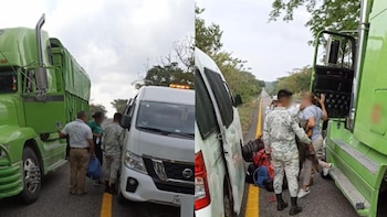 Un total de 123 migrantes