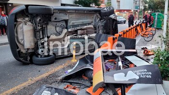 Así quedó el auto en