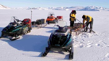 En base Primavera, científicos perforan