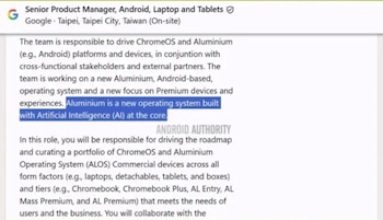 Google revela que su sistema operativo se llamará Aluminium OS.