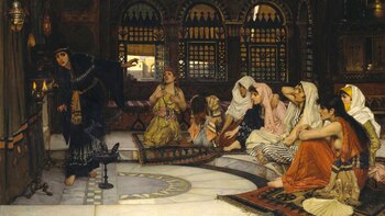 "Consultando al oráculo", cuadro de