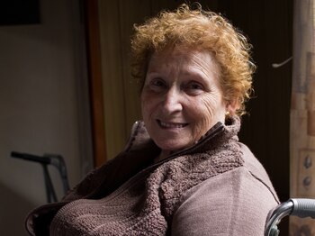 Teresa, contenta en su hogar.