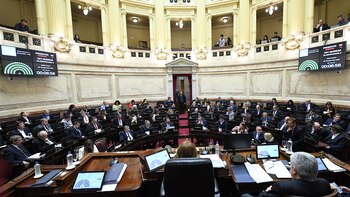A pleno. El Senado sesionó