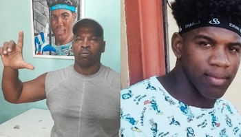 Wilber Aguilar Bravo denunció que acumula 108 días sin saber de su hijo Walnier Luis Aguilar Rivera, preso político del 11J.(Cortesía: Redes sociales)