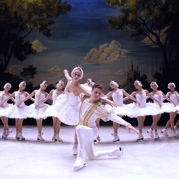 Lago de los cisnes sobre