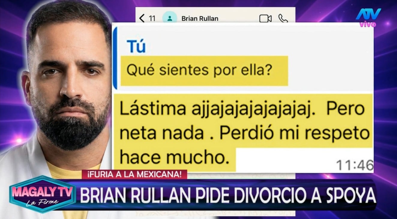 Laura Spoya y Bryan Rullan protagonizan nuevo enfrentamiento mediático por su divorcio. Captura: Magaly TV La Firme.