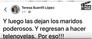 Desde su cuenta personal, Erika