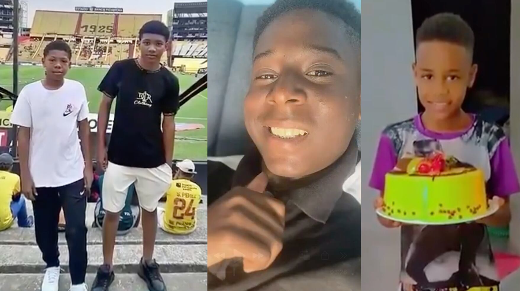 Los hermanos Ismael y Josué Arroyo, Nehemías Arboleta y Steven Medina, quienes desaparecieron tras ser detenidos por militares en Ecuador. (Capturas de pantalla/ Ecuavisa)