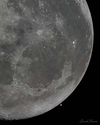 Otro espectáculo natural: conjunción -