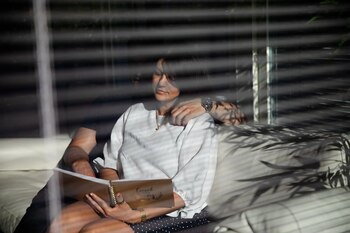 Tetiana con su nueva pareja