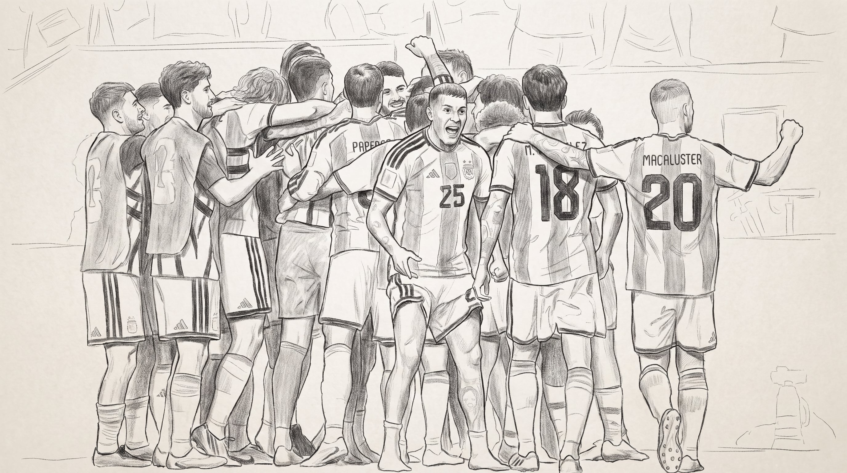 Argentina festejó frente a Cabo Verde, pero sabiendo que debe mejorar muchas cosas (Imagen Ilustrativa Infobae)