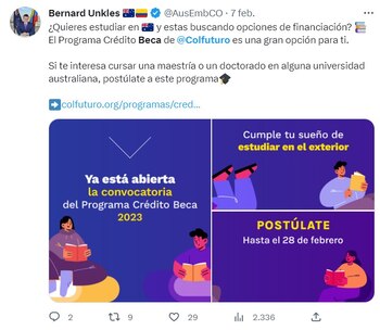 Becas para colombianos de la