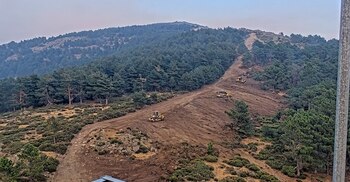 Las líneas de defensa en el Valle de Iruelas han evitado que el fuego avanzase hacia Casillas. (Naturaleza Castilla y León)