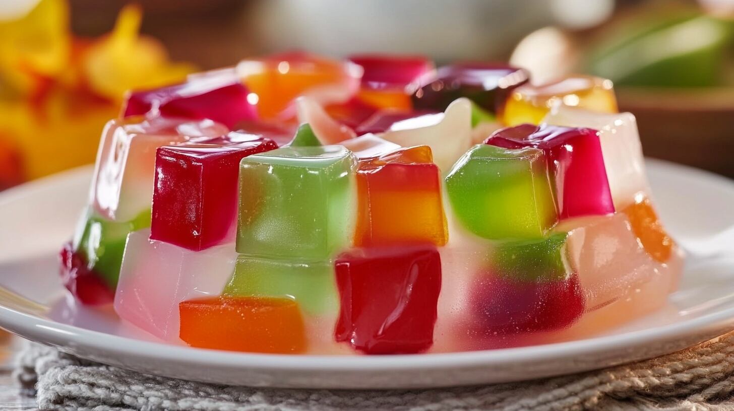 ¿Cómo preparar una gelatina de mosaico con tres sabores?