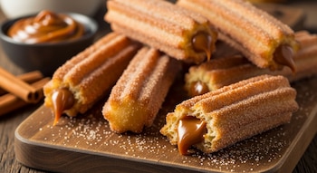 Para obtener churros rellenos de