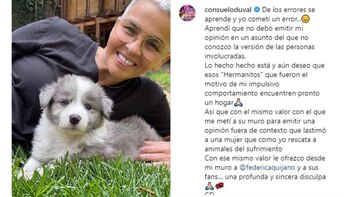 Consuelo Duval se disculpó con