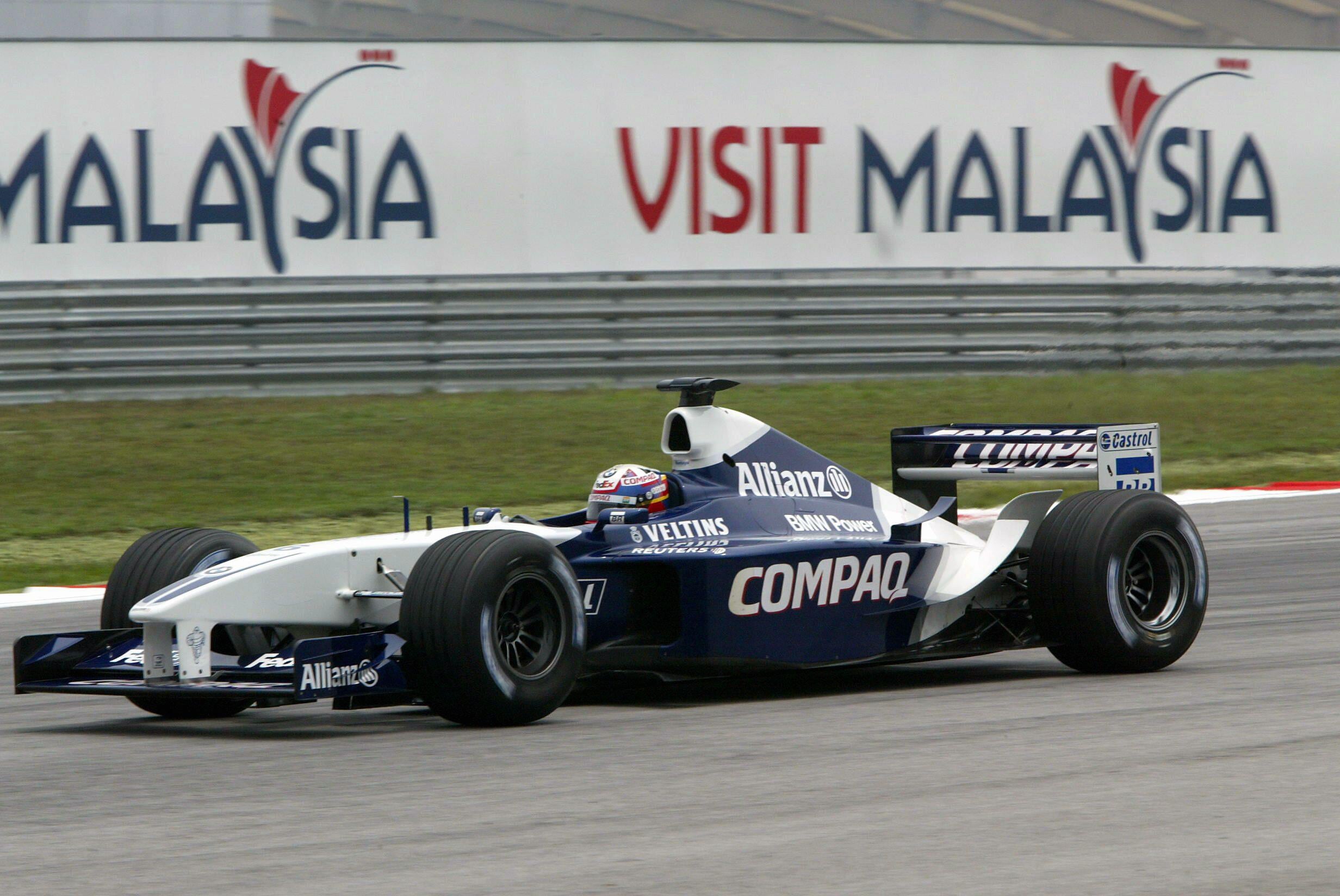 Juan Pablo Montoya recordó su experiencia con la escudería Williams durante una lluvia de monzón en el trazado de Malasia - crédito ©Sutton Motorsports/ZUMA Press vía Grosby Group
