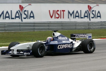 Juan Pablo Montoya recordó su experiencia con la escudería Williams durante una lluvia de monzón en el trazado de Malasia - crédito ©Sutton Motorsports/ZUMA Press vía Grosby Group