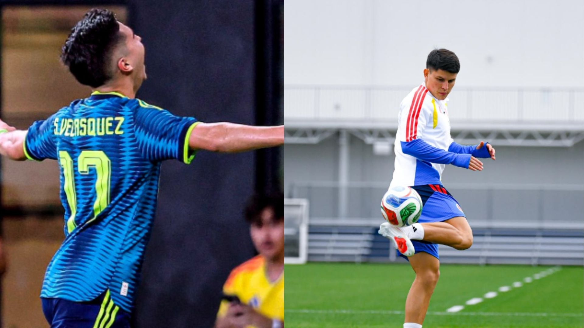 Con anotaciones de Samuel Velásquez y Daniel Arcila, la selección Colombia venció 2-0 a Perú - crédito FCF