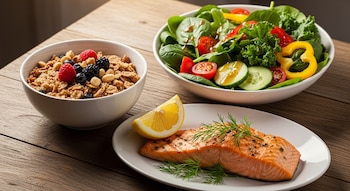 The consumption of whole grain products,