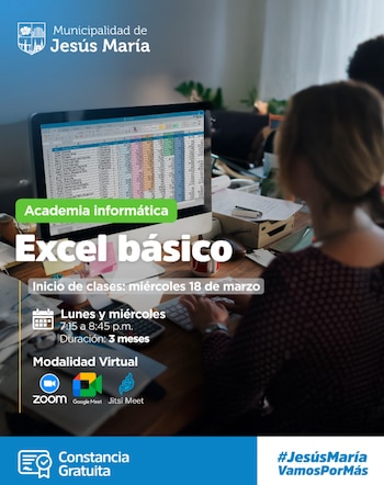 El curso inicia el miércoles