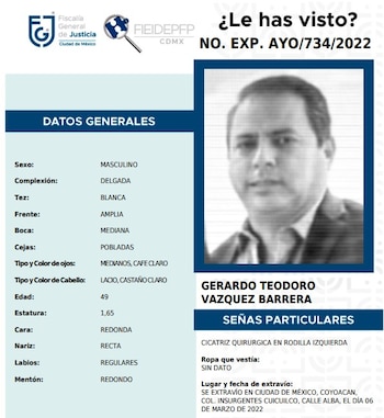 Ficha de búsqueda de Gerardo