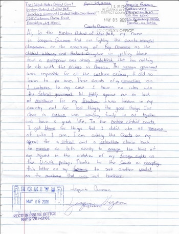 La carta, redactada en inglés, fue enviada este miércoles 6 de mayo. (Crédito: Especial)