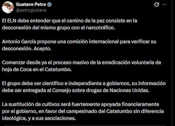 Gustavo Petro indicó que el