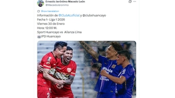 Programación confirmada del Alianza Lima