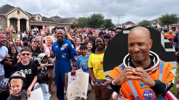 Las fotos de la emotiva bienvenida a Victor Glover en Texas tras su regreso de Artemis II