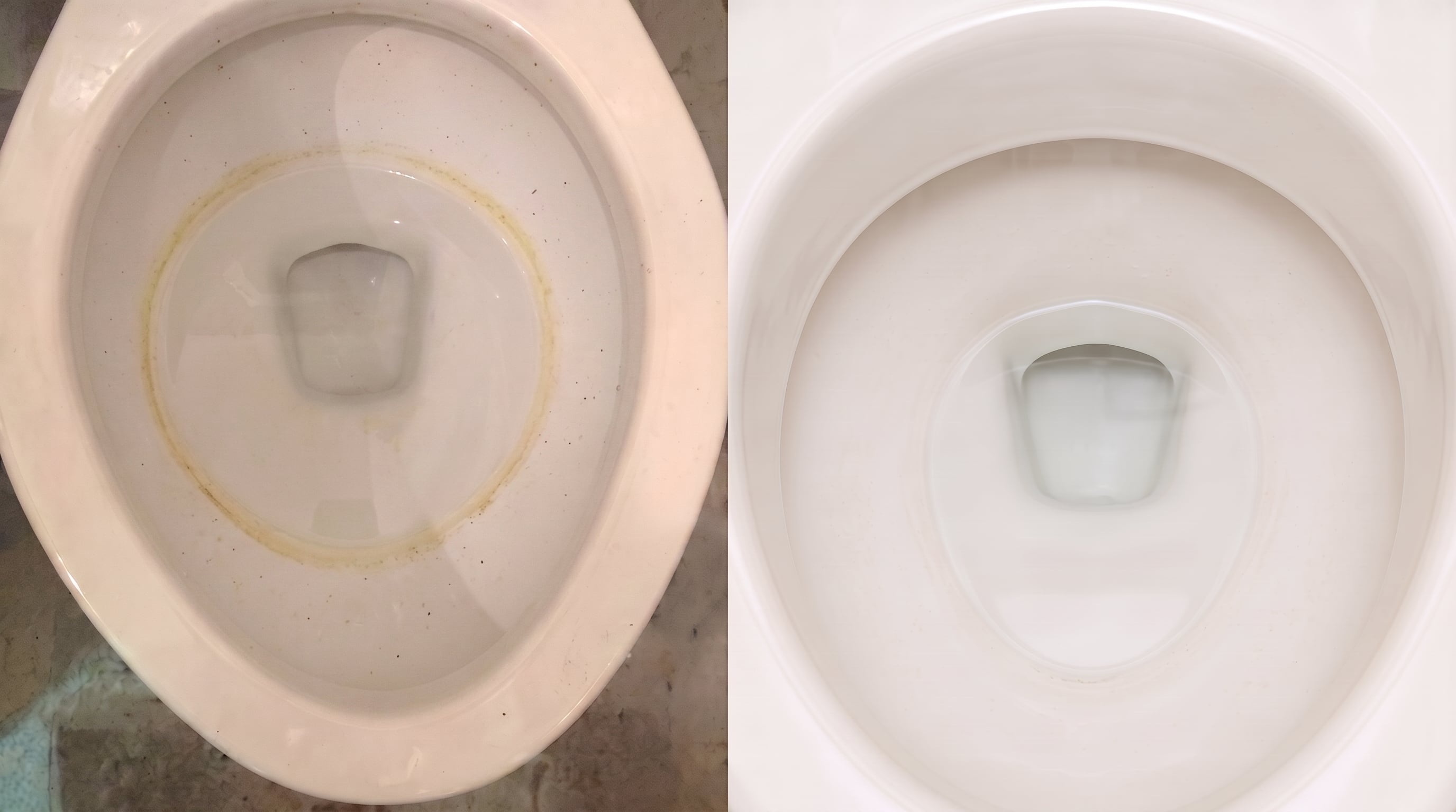 Cómo quitar el círculo de sarro de la taza de baño sin usar limpiadores comerciales