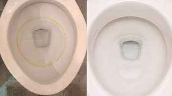 Cómo quitar el círculo de sarro de la taza de baño sin usar limpiadores comerciales