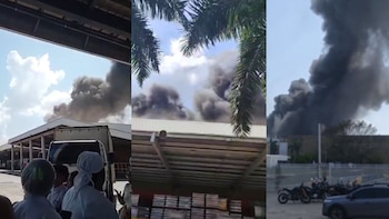 Voraz incendio obligó a evacuar