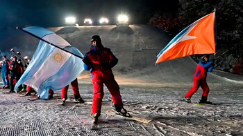 La tradicional bajada de antorchas