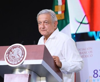 El presidente Andrés Manuel López