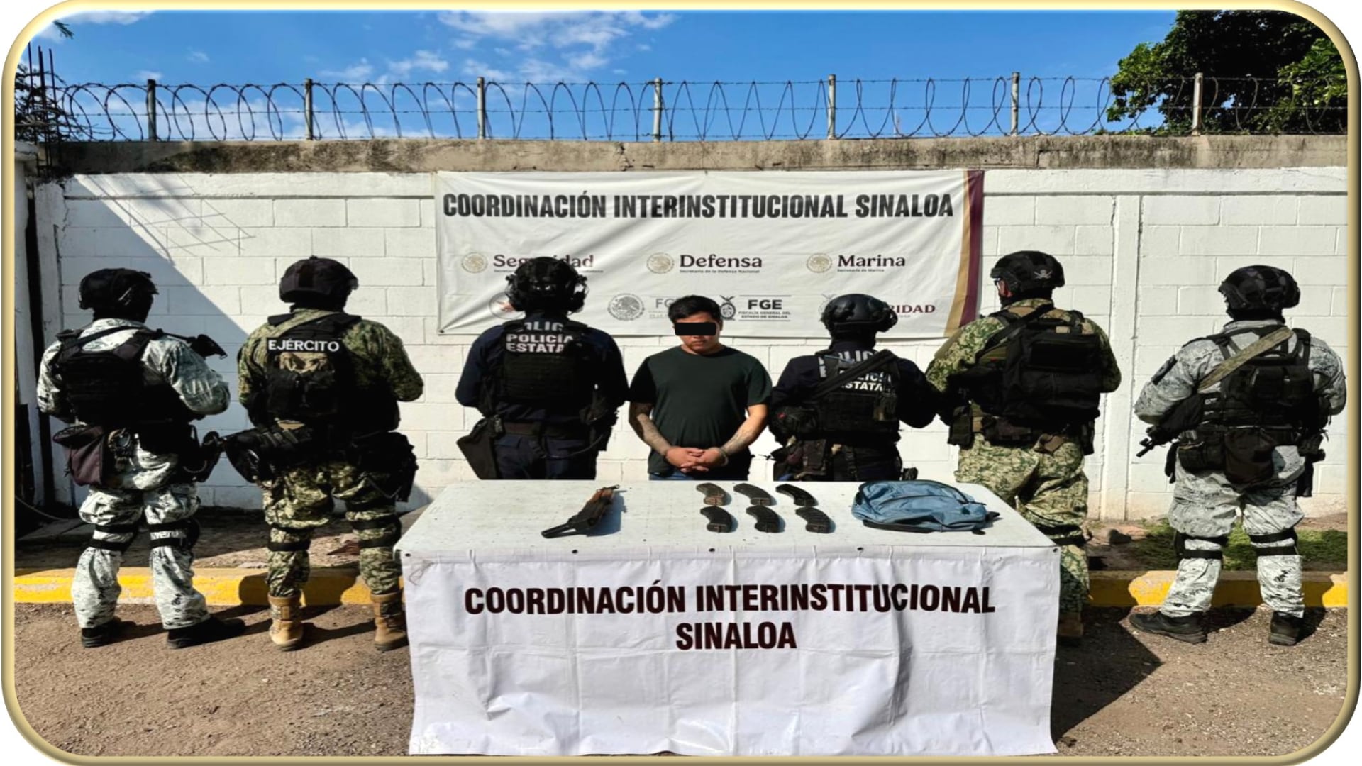 Capturan en Mazatlán a "El Taliban", integrante de "Los Chapitos" ligado al secuestro de los diez mineros de La Concordia