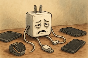 Cada dispositivo electrónico requiere voltaje