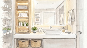 5 trucos de almacenamiento para convertir un baño pequeño en el rincón más ordenado de la casa
