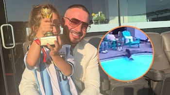 Río, hijo de J Balvin y Valentina Ferrer, protagonizó accidente en una piscina: el incidente quedó en video