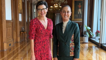 Claudia Sheinbaum recibe en Palacio