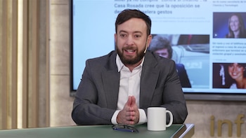 Agustín Laje durante su participación en Infobae En Vivo