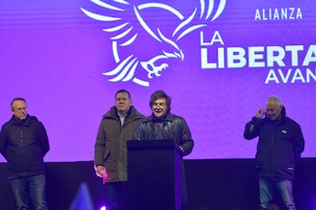 Javier Milei cerró el acto