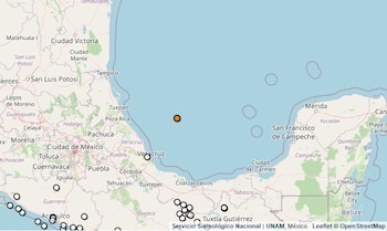 Temblor reportado en Veracruz.
(SSN)