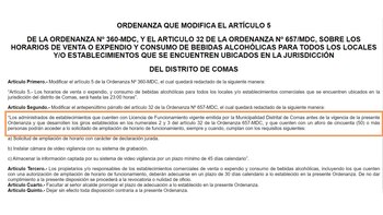 Ordenanza municipal se publicó en