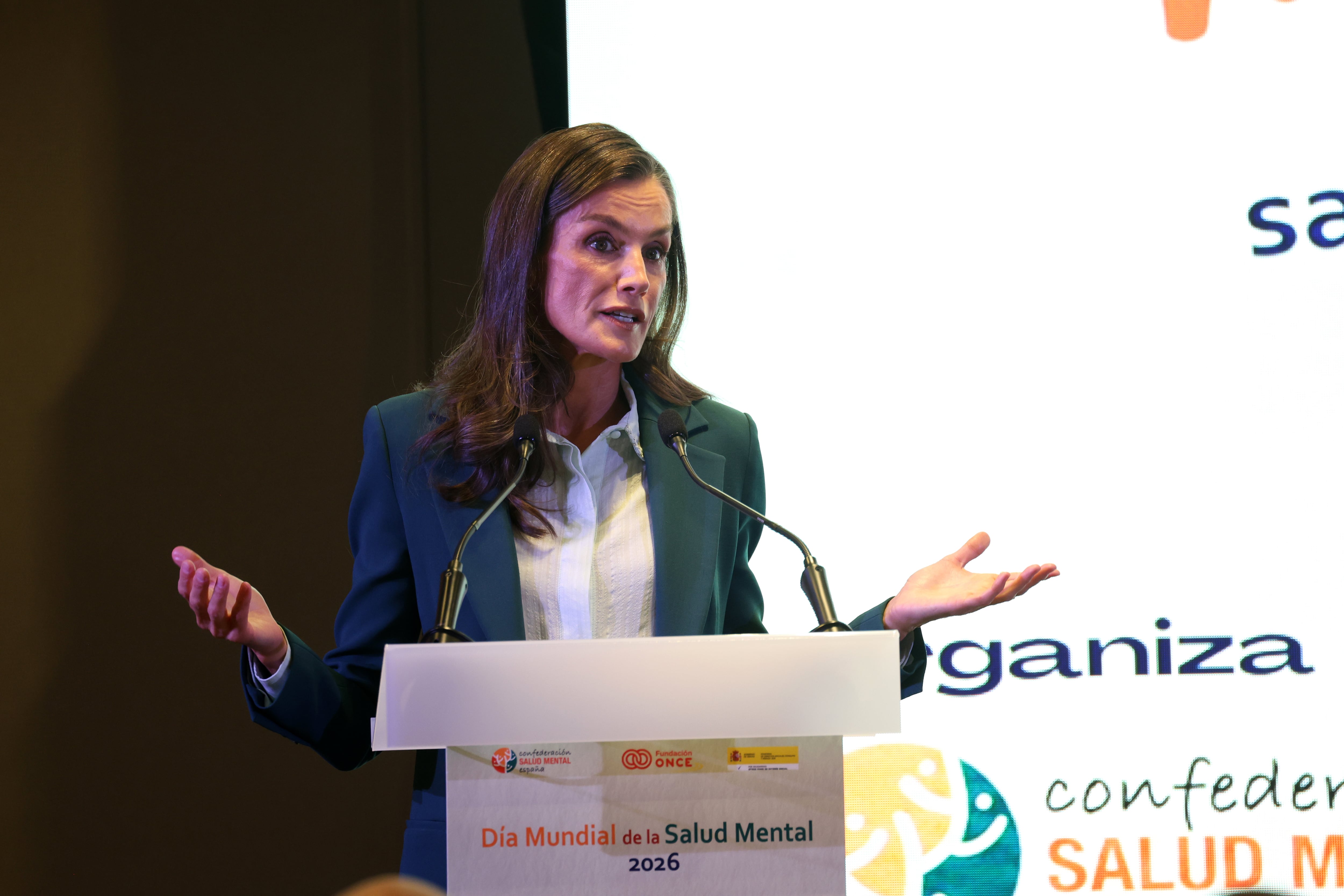 El traje de la reina Letizia. (Europa Press)