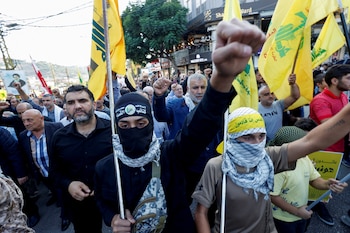 Militantes de Hezbollah (REUTERS/Alaa Al-Marjani)