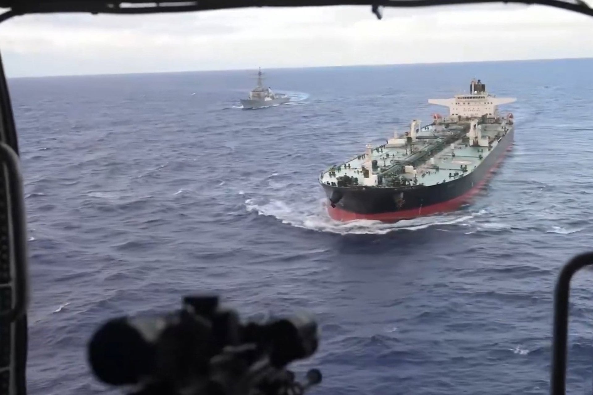 Petrolero 'Aquila II' de la 'flota fantasma' rusa apresado por EEUU en el Índico (DEPARTAMENTO DE DEFENSA DE EEUU)